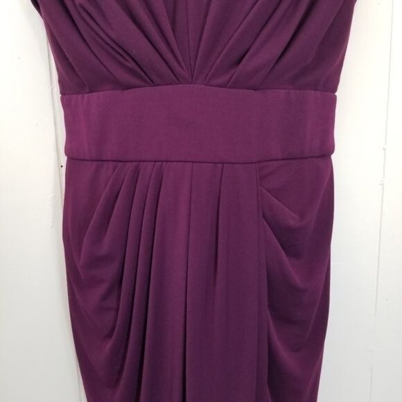 Suzi Chin Maggy Boutique Dress 4 Eggplant Purple Formal Prom Wedding Coquette - Picture 2 of 7